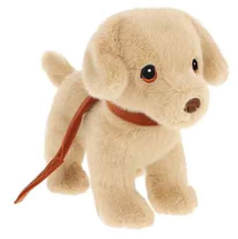 Puppy Love in Lead Labrador - 23 cm - Dieren knuffelbeesten van Keel Toys in Beige – productfoto