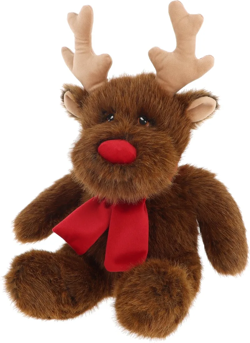 rendier - 20 cm - Dieren knuffels van Keel Toys in Bruin – productfoto