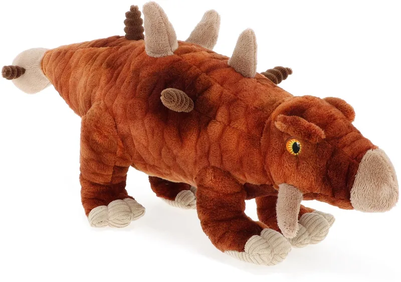 stegosaurus - 38 cm - Dieren knuffelbeesten van Keel Toys in Bruin – productfoto