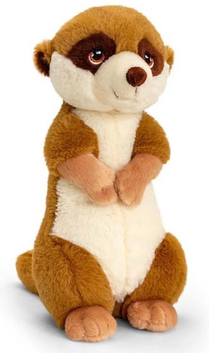Stokstaartje - 30 cm - Dieren knuffelbeesten van Keel Toys in Meerkleurig – productfoto