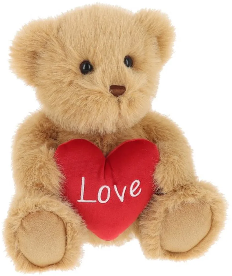 teddybeer met hartje - 20 cm - Dieren knuffelbeesten fra Keel Toys – produktbillede