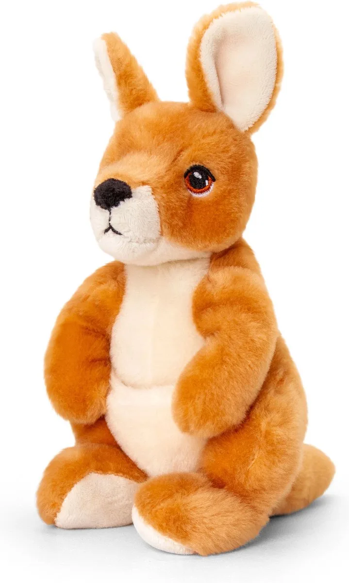 wallaby kangoeroe - 20 cm - Dieren knuffelbeesten van Keel Toys in Meerkleurig – productfoto