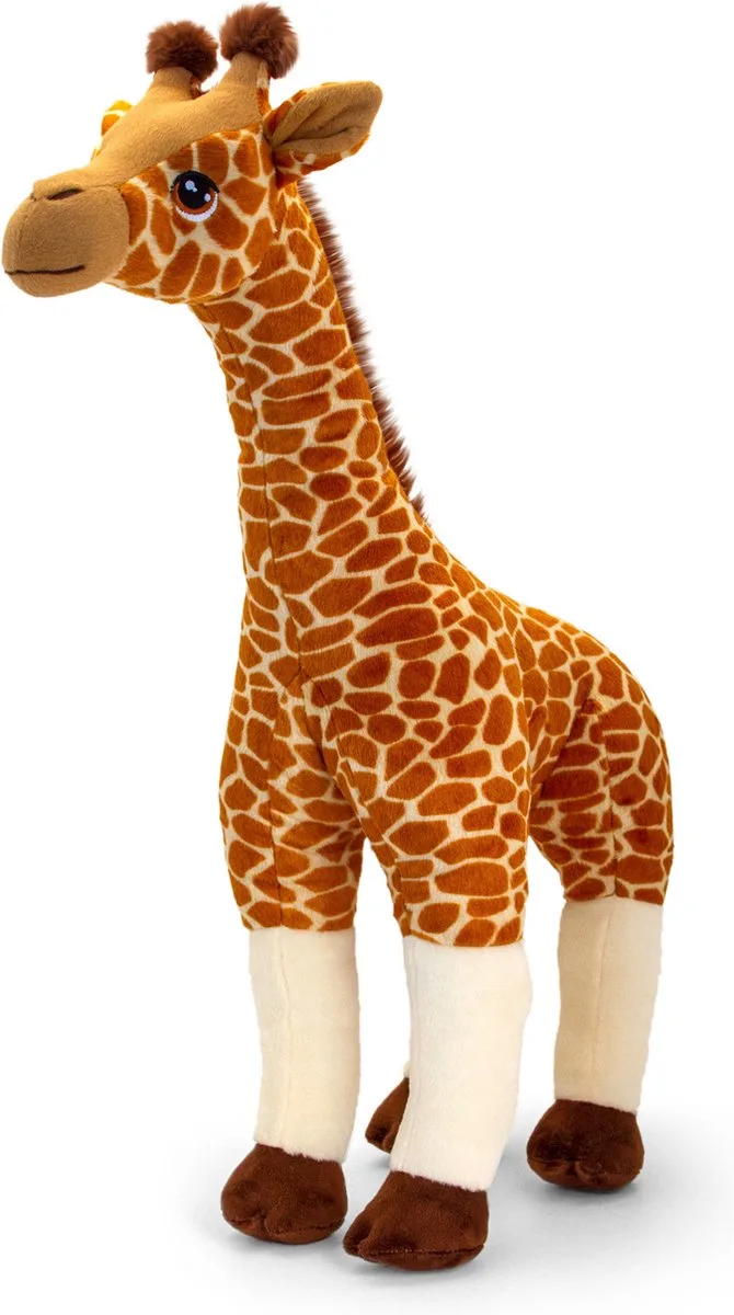 xl Giraffe - 70 cm - Dieren knuffelbeesten van Keel Toys in Bruin – productfoto