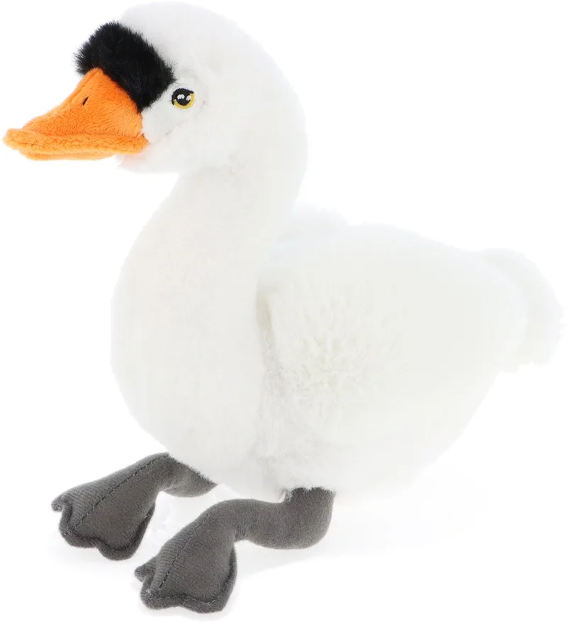 Zwaan - 20 cm - Dieren knuffelbeesten van Keel Toys in Wit – productfoto