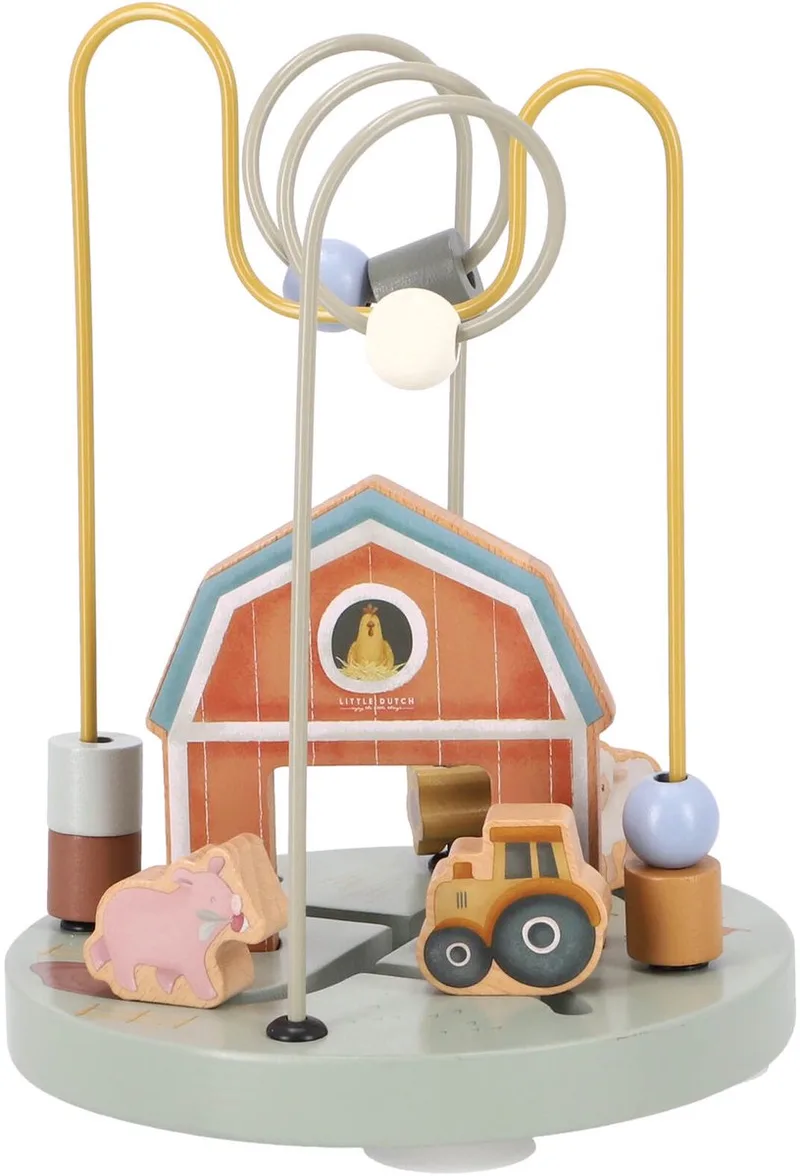Activiteitenspiraal hout FSC - Little Farm by Little Dutch in Multicolour – product photo