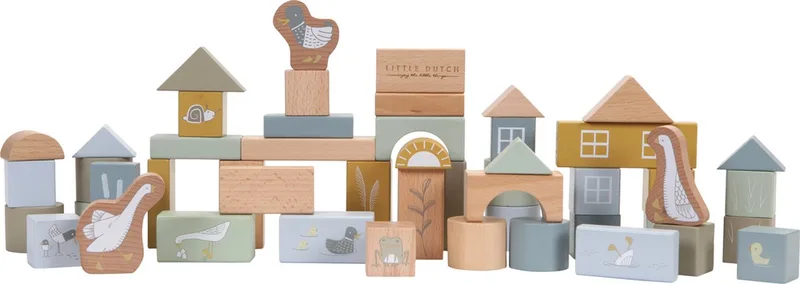 Bouwblokken Blue by Little Dutch in Blue – product photo