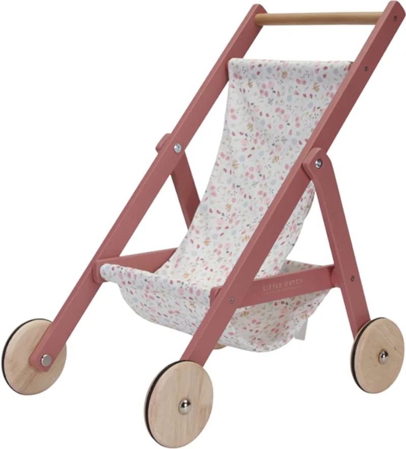 Poppenbuggy FSC från Little Dutch i Houten poppenbuggy oud – produktbild