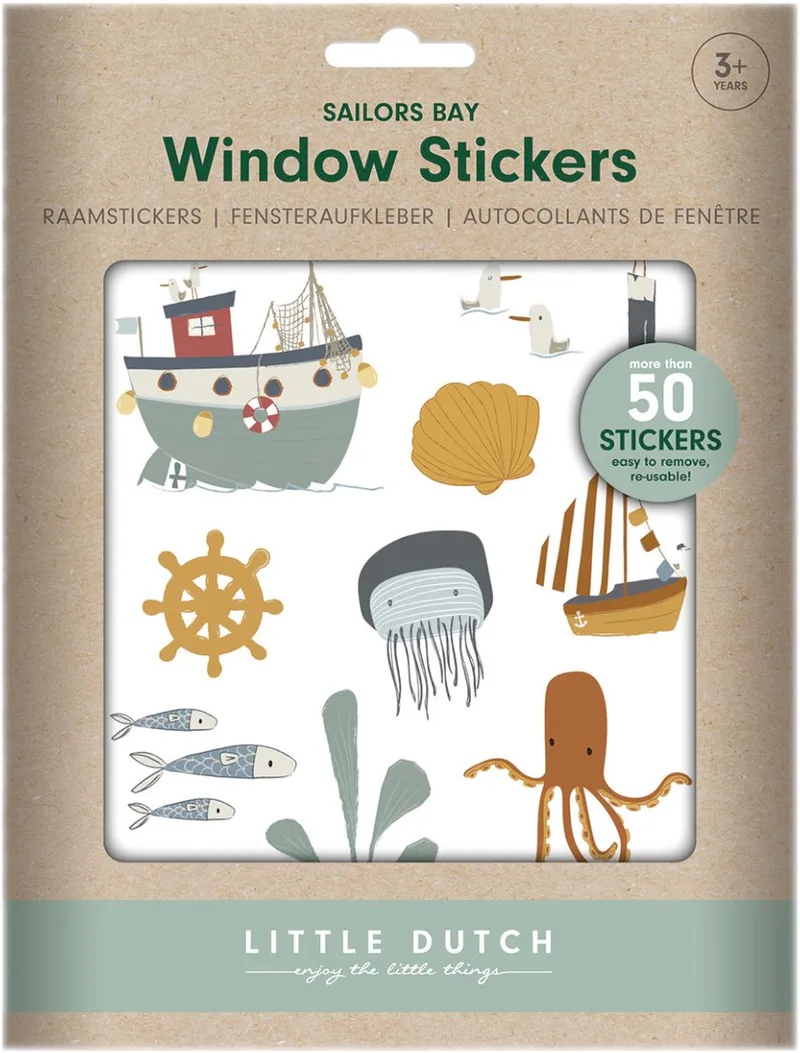 Sailors Bay Raamstickers van Little Dutch in Sailor's bay – productfoto