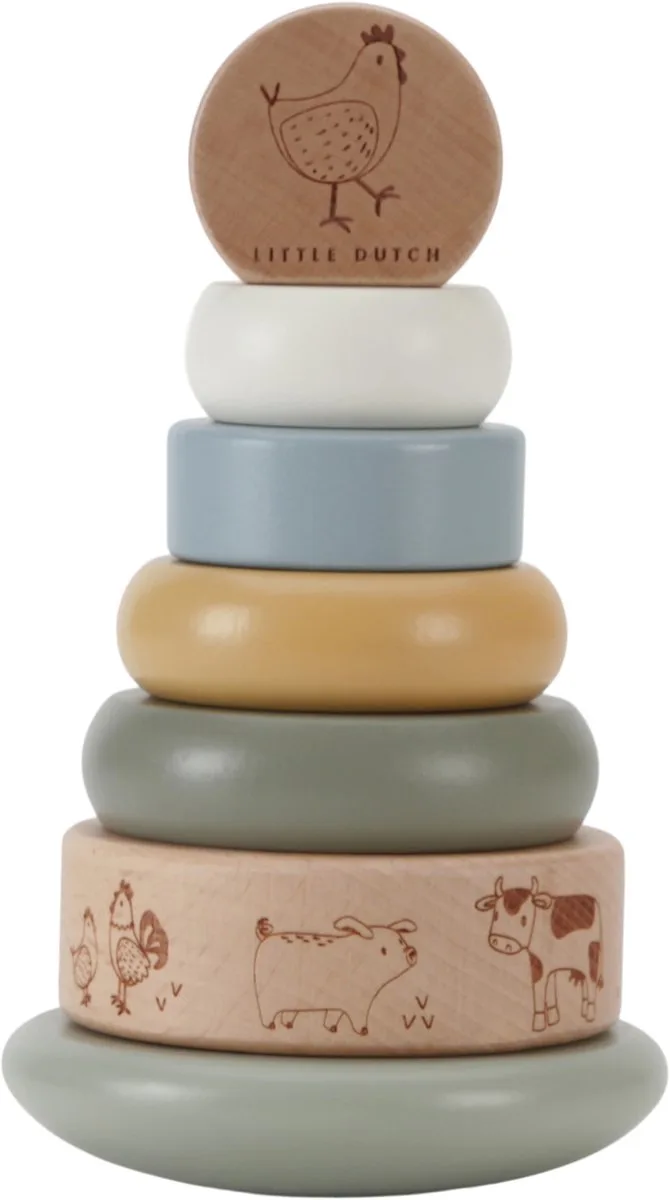 Tuimelstapelaar FSC - Little Farm de Little Dutch en Multicolore – photo du produit