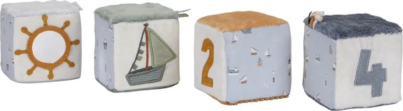 Zachte Blokkenset - Sailors Bay van Little Dutch in Wit off white – productfoto