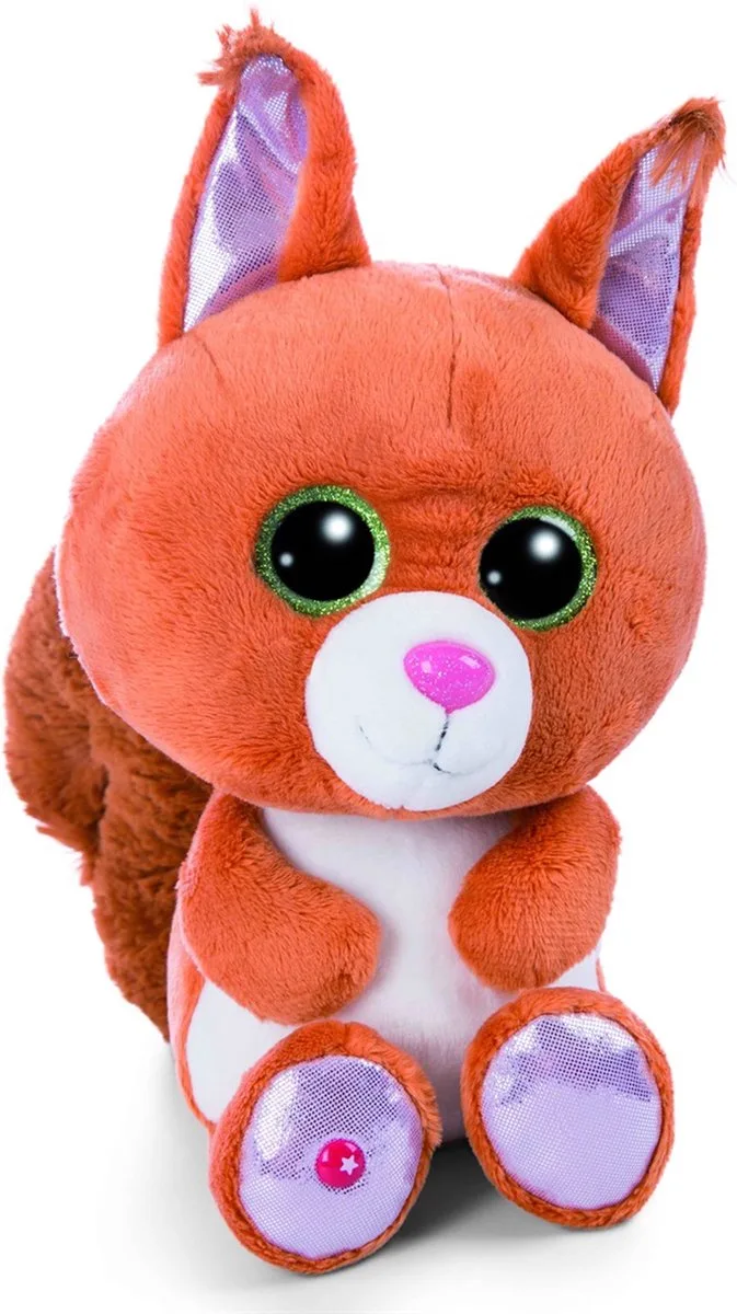 eekhoorn pluche knuffel - 25 cm van NICI in Oranje – productfoto
