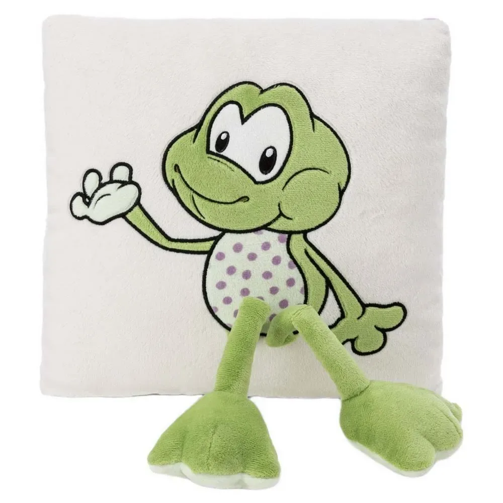 Fridolin Frosch Quadratisches Kissen 30x30 Cm von NICI – Produktfoto