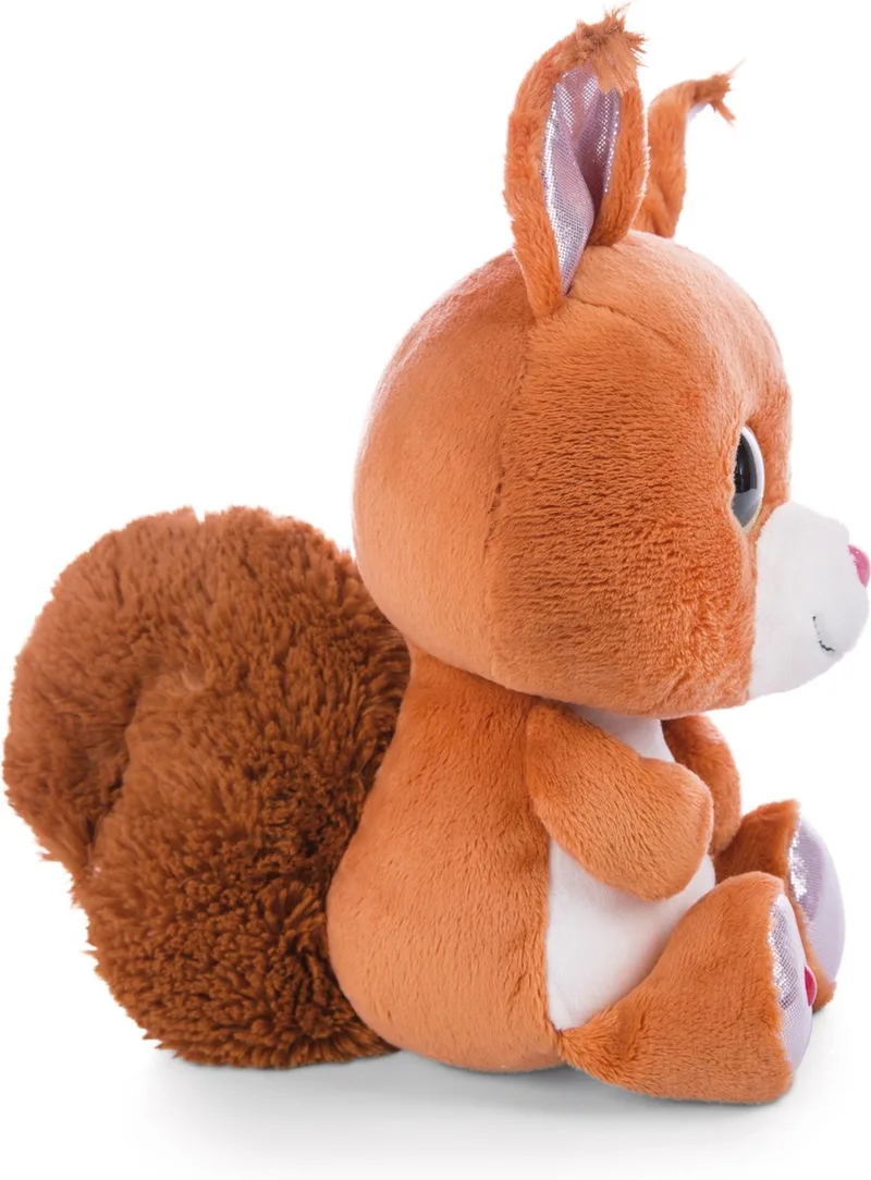 Glubschis Pluchen Knuffel Eekhoorn Squibble, 15cm van NICI in Bruin – productfoto