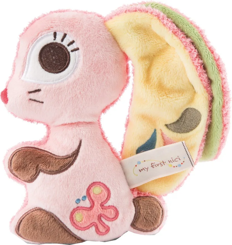 Knuffeldier Konijn 2d Hopsalie 18 Cm Pluche fra NICI i Lyserød – produktbillede