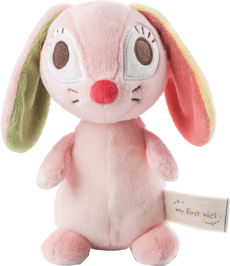Knuffeldier Konijn 3d Hopsalie 17,5 Cm Pluche fra NICI i Lyserød – produktbillede