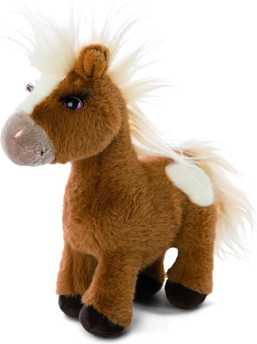 Mystery Hearts Pony/paard Lorenzo pluche knuffel - 25 cm från NICI i Brun – produktbild