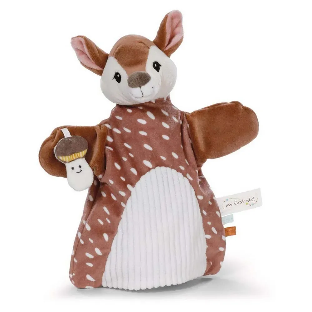 Nici 2-i-1 Fawn Doudou Og Marionet 26x25 Cm fra NICI – produktbillede