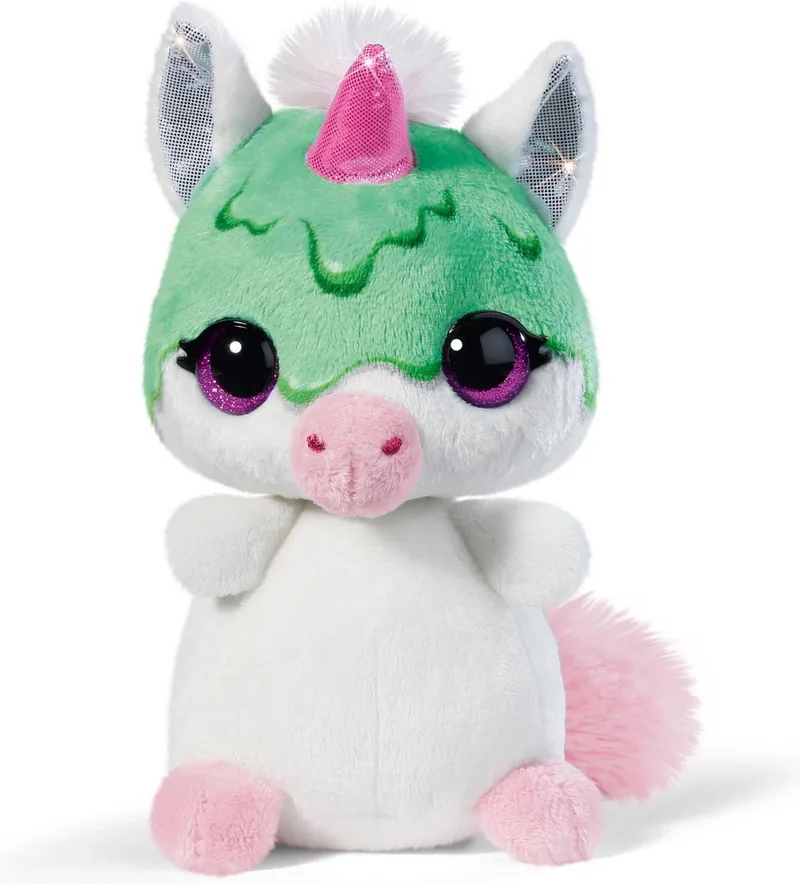 Nicidoos knuffel unicorn Guzz sirup 16cm fra NICI i Hvid – produktbillede