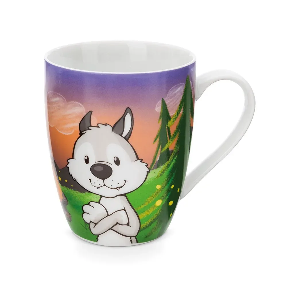 Wolf Winny & Chipmunk Jojo Porcelain With Banderole 310ml Tasse von NICI – Produktfoto