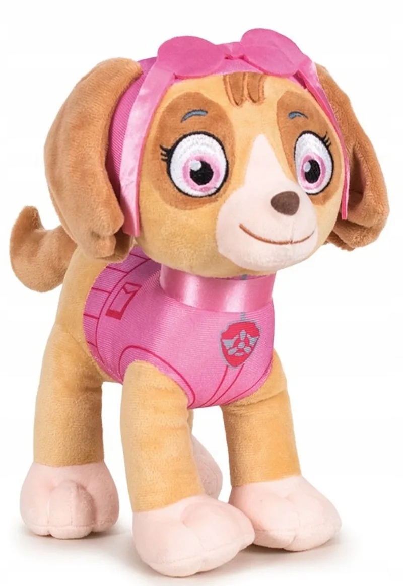 Psi Patrol - Pluchen Skye - 19 cm - Roze Outfit de Spin Master en Lichtbruin, Rose – photo du produit