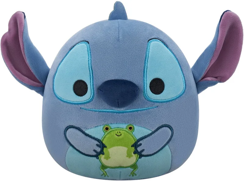Disney - Stitch Holding Frog - 25cm pluche fra Squishmallows i Blå – produktbillede