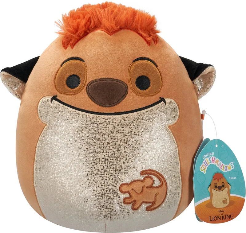 Disney The Lion King 30th Anniversary - Timon 20cm pluche de Squishmallows en Donkergeel – photo du produit