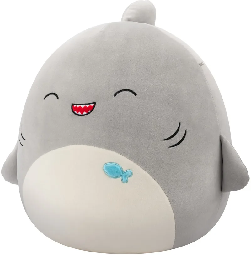 Gordon - Grey Shark W/Happy Eyes - 40cm pluche de Squishmallows en Gris – photo du produit