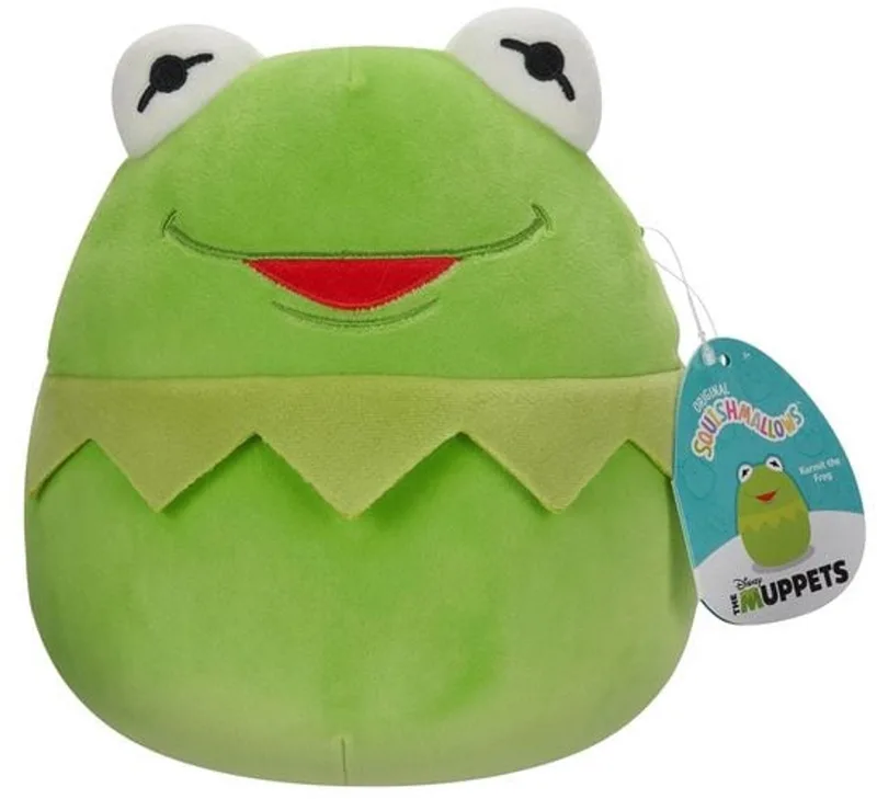 Kermit de Kikker Pluche Knuffel 25 cm von Squishmallows in Grün – Produktfoto