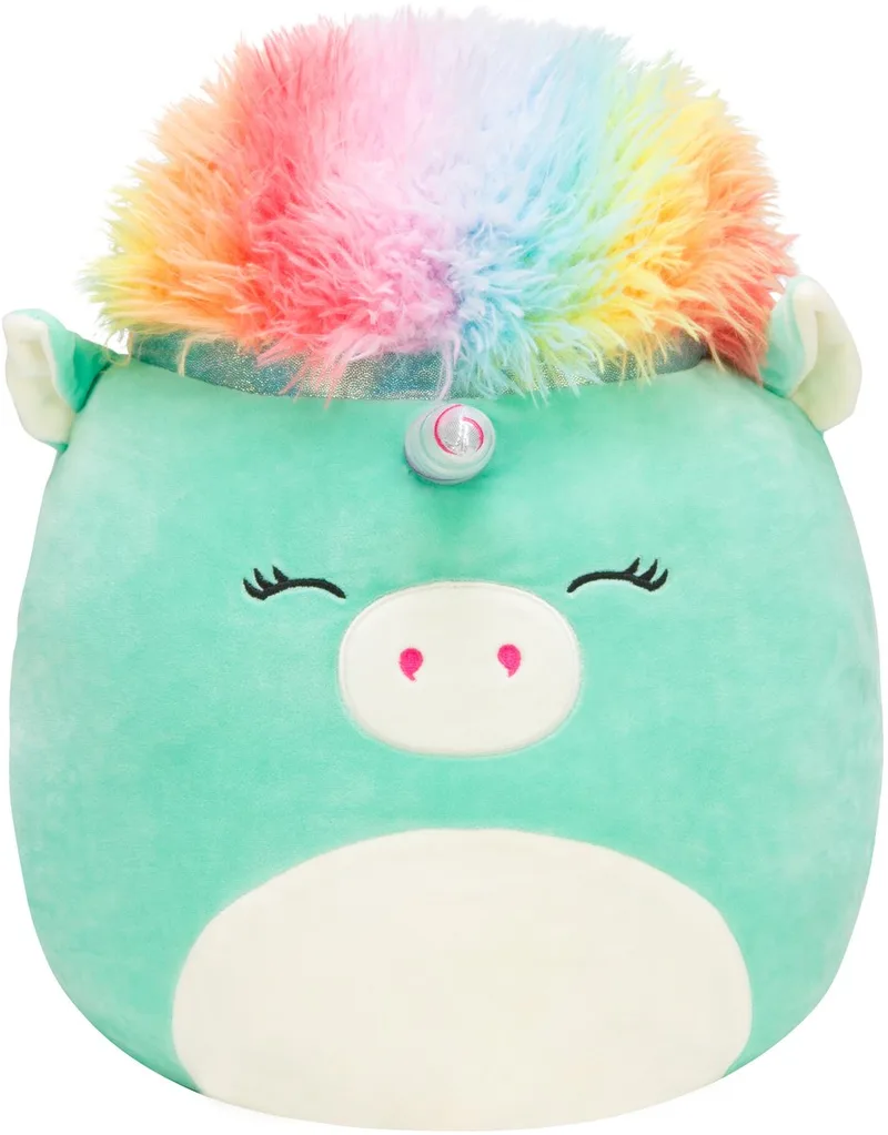 Large Plush 35cm Teal Unicorn With Rainbow Hair von Squishmallows in Grün – Produktfoto