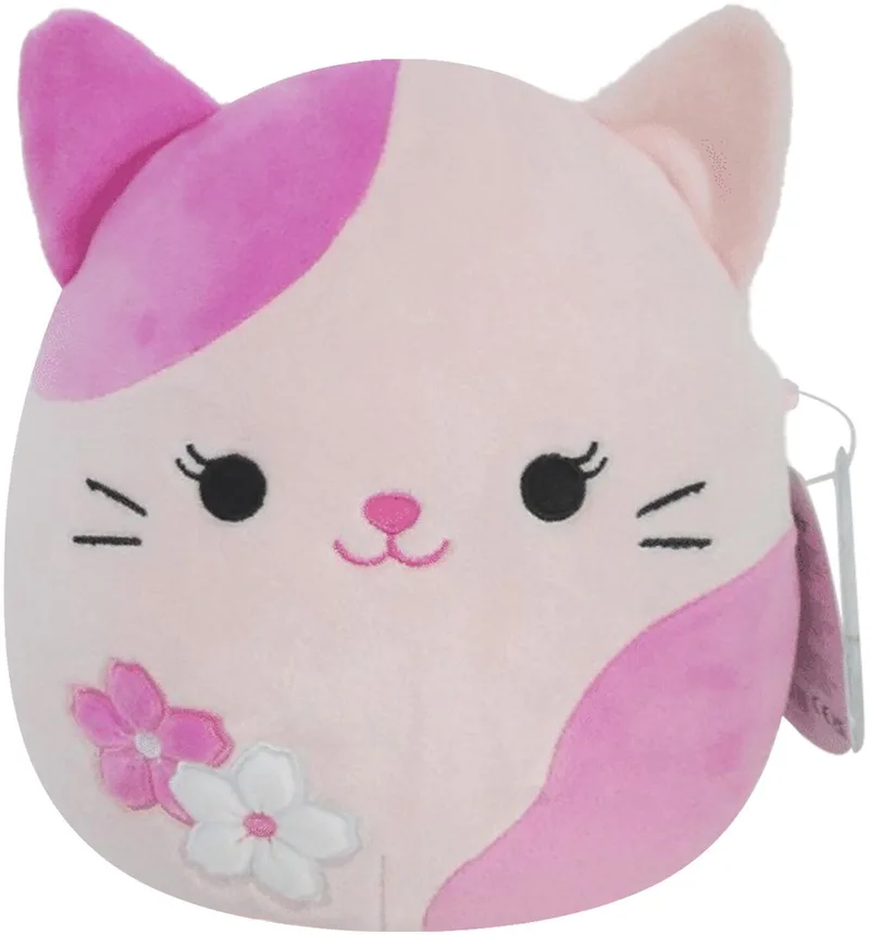 Little Plush 19cm Roseanne - Pink Cat W/Sakura Flowers fra Squishmallows i Hvid – produktbillede