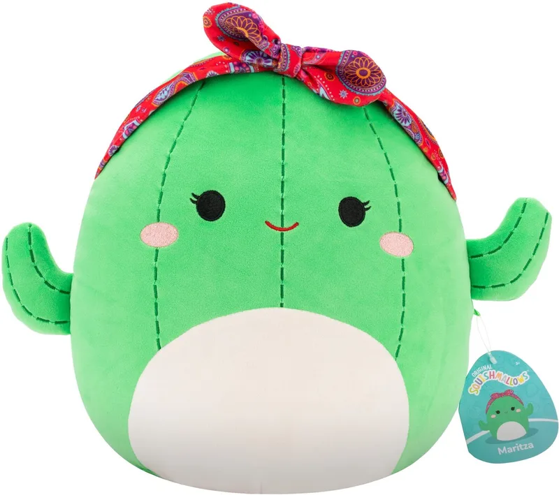 Maritza - Green Cactus W/Paisley Headband 30cm pluche de Squishmallows en Vert – photo du produit