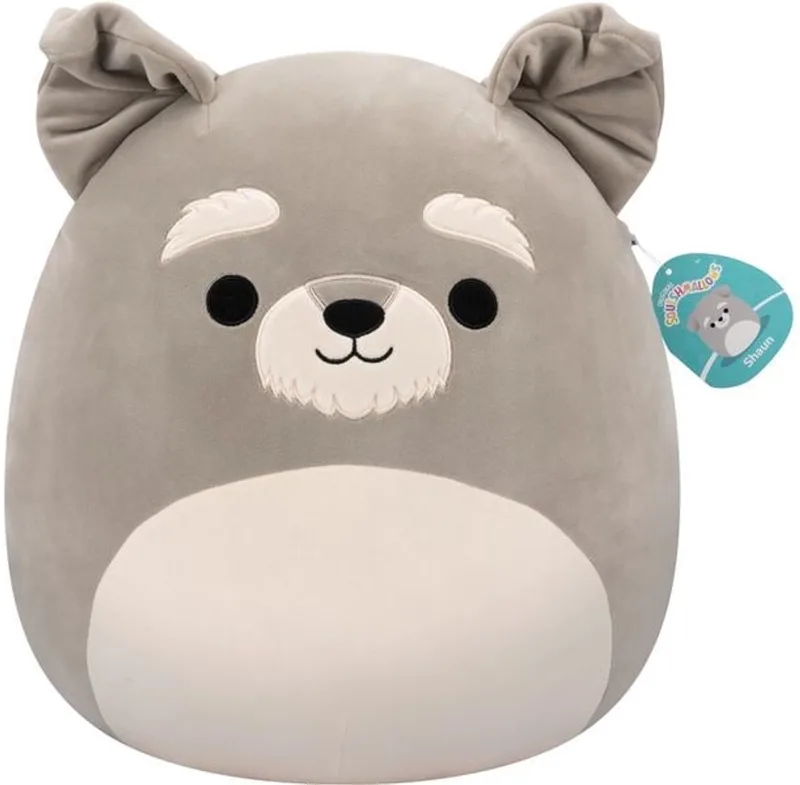 Shaun Schnauzer knuffel - 40 cm de Squishmallows en Gris – photo du produit