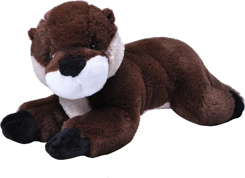 Eco-kins pluche knuffel rivier otter - 30 cm - wildlife speelgoed - cadeau voor kinderen från Wild Republic i Flerfärgad – produktbild