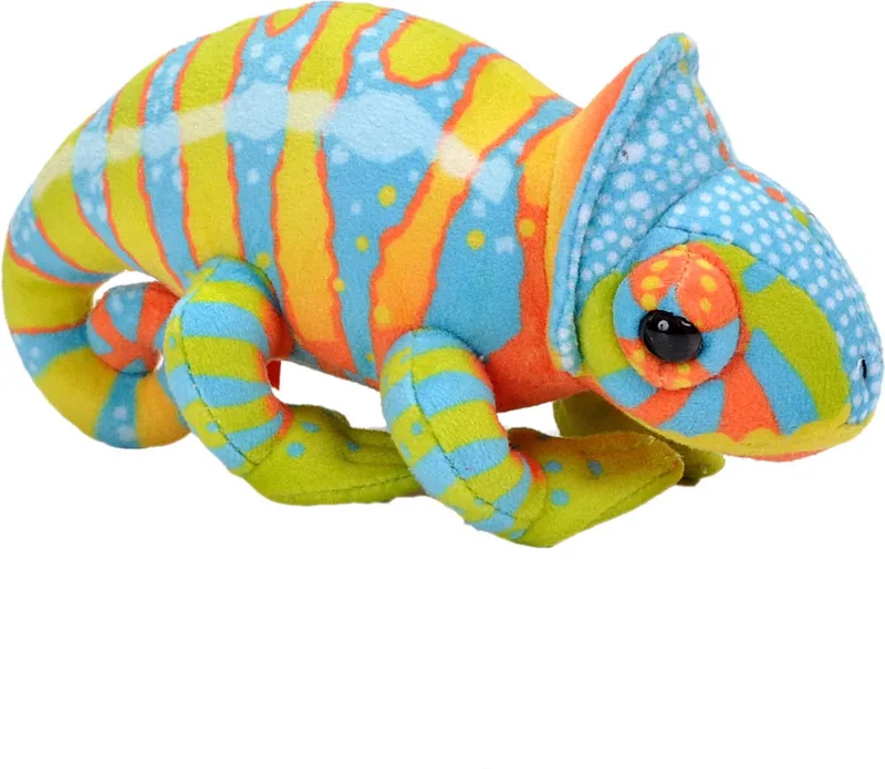 Kameleon pluche knuffel 13 cm - zacht - speelgoed - knuffeldier de Wild Republic en Multicolore – photo du produit