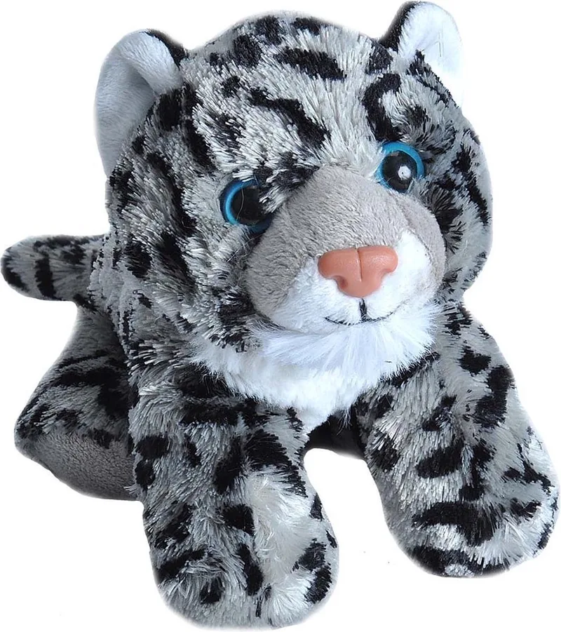 Knuffel Sneeuwluipaard Junior 18 Cm Pluche von Wild Republic in Grau – Produktfoto