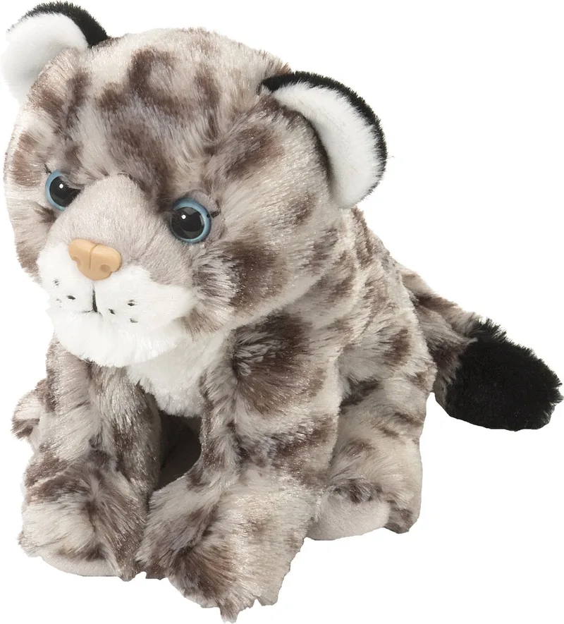 Knuffel Sneeuwluipaard Welpje - 20 cm - pluche - kraalogen - knuffeldier von Wild Republic in Grau – Produktfoto