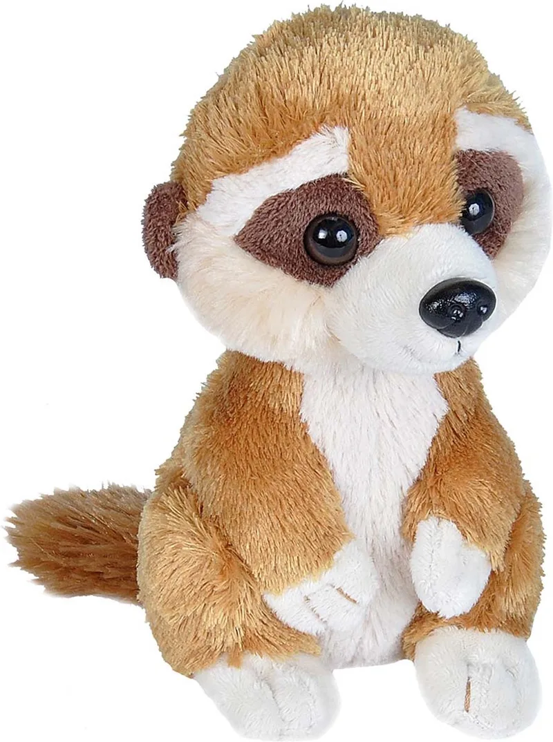 Knuffel stofstaartje - pluche - knuffeldier - 18 cm - Stokstaartjes knuffels - Speelgoed voor kinderen van Wild Republic in Bruin – productfoto