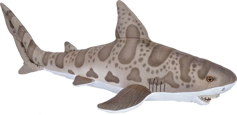 Nature Planet Knuffeldier - Luipaard haai - bruin - pluche - haaien - 70 cm från Wild Republic i Grå – produktbild