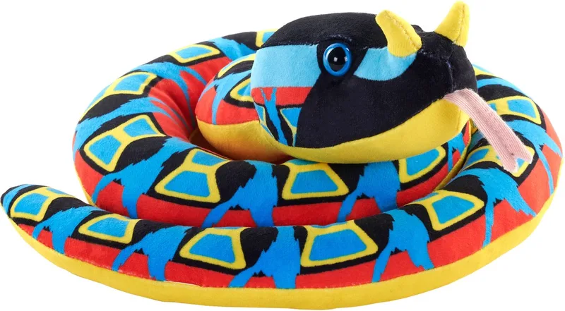 Pluche adder knuffel slang - meerkleurig - 91 cm - reptielen knuffeldieren von Wild Republic in Mehrfarbig – Produktfoto