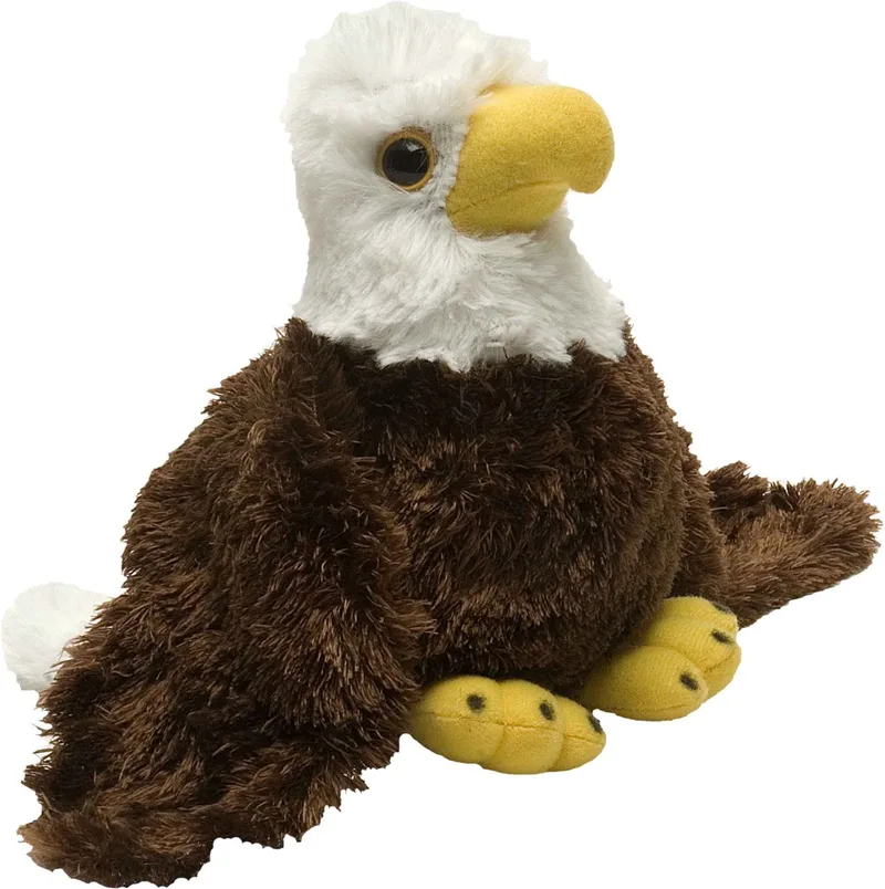 Pluche Amerikaanse zeearend - vogel knuffel - 18 cm - vogel knuffeldier von Wild Republic in Braun – Produktfoto