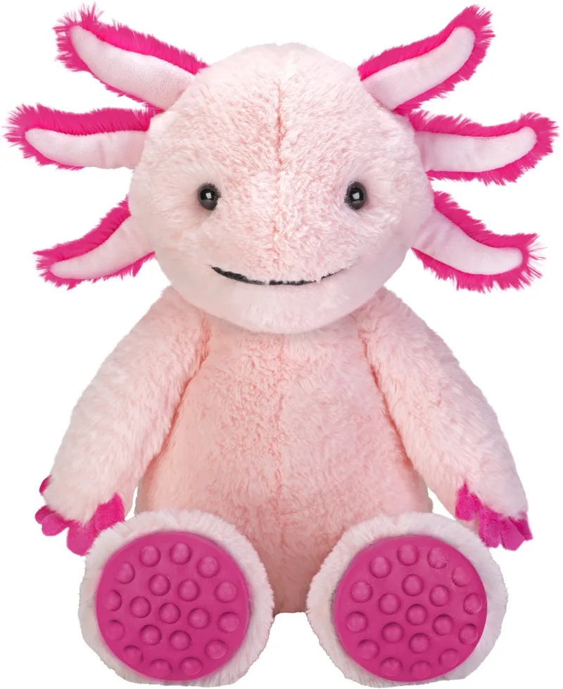 Pluche Axolotl knuffel - 35 cm - salamander - zittend - speelgoed knuffeldieren von Wild Republic in Rosa – Produktfoto
