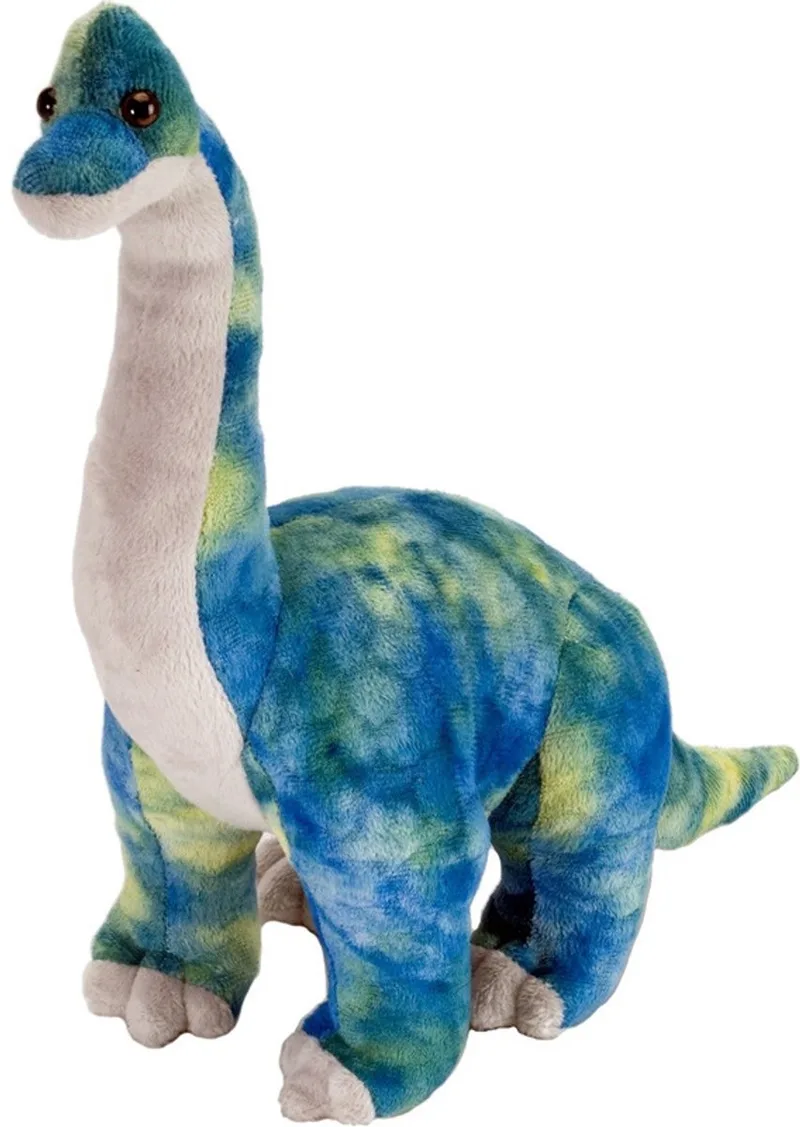 pluche Brachiosaurus - dinosaurus knuffel - 25 cm - dino knuffels van Wild Republic in Blauw – productfoto