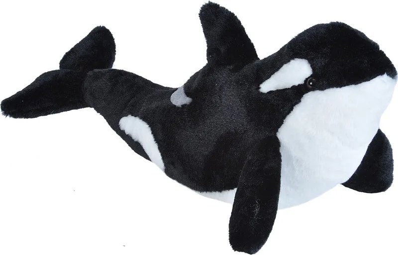 Pluche dieren knuffels Orka - zwart/wit - 30 cm - Knuffels - zeedieren speelgoed von Wild Republic in Mehrfarbig – Produktfoto
