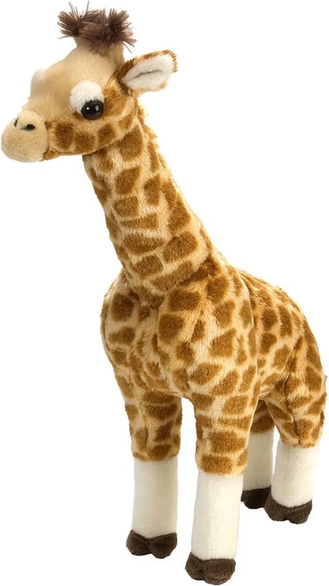 Pluche giraffe knuffel - staand - 43 cm - Giraffen safari knuffels by Wild Republic in Brown – product photo