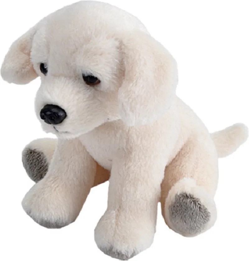 Pluche knuffel Blonde Labrador hond van ongeveer 13 cm - Speelgoed knuffelbeesten - Honden huisdieren von Wild Republic in Mehrfarbig – Produktfoto