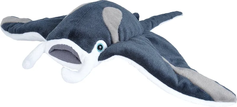 Pluche mantarog knuffel - 35 cm - Roggen Zeedieren knuffels - Speelgoed voor kinderen de Wild Republic en Bleu – photo du produit