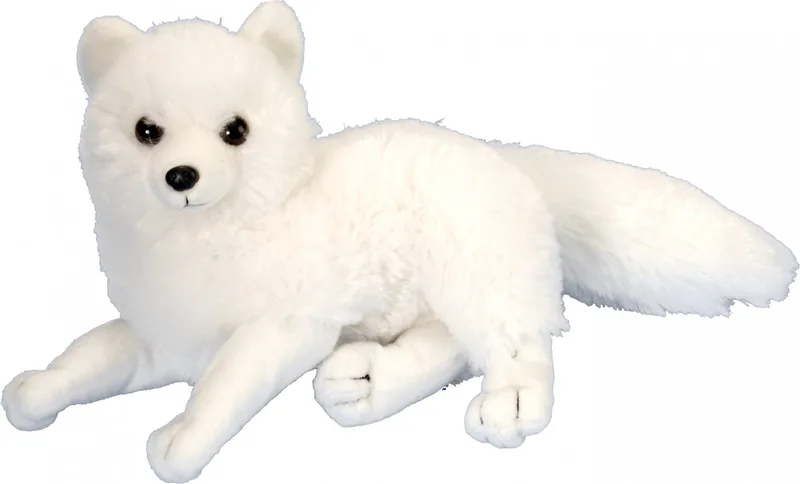 pluche poolvos knuffel - 20 cm - vossen fra Wild Republic i Hvid – produktbillede