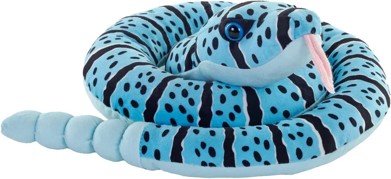 Pluche ratelslang knuffel - 91 cm - slangen - reptielen - blauw - speelgoed knuffeldieren von Wild Republic in Mehrfarbig – Produktfoto