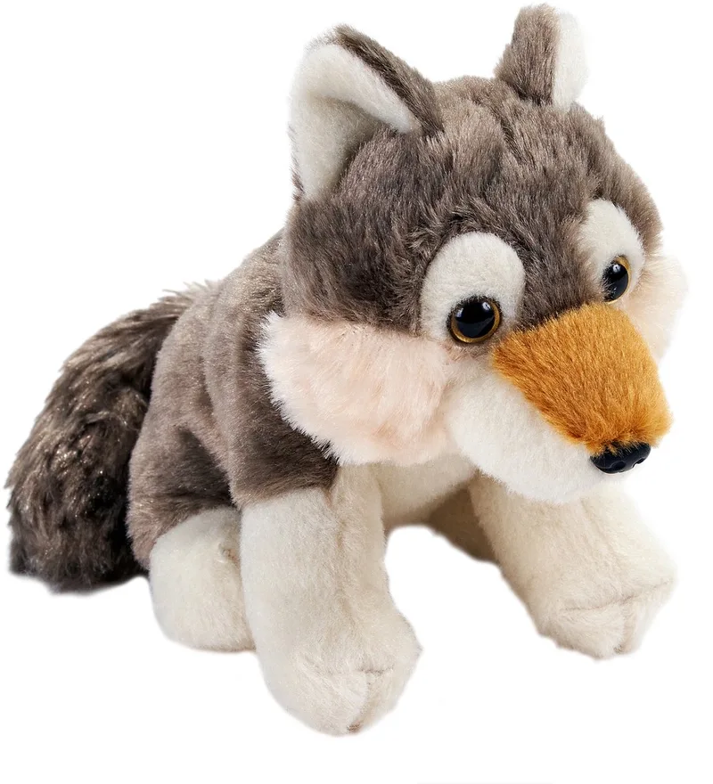 Pluche wolf knuffel - 13 cm - wolven knuffels - ECO lijn von Wild Republic in Mehrfarbig – Produktfoto