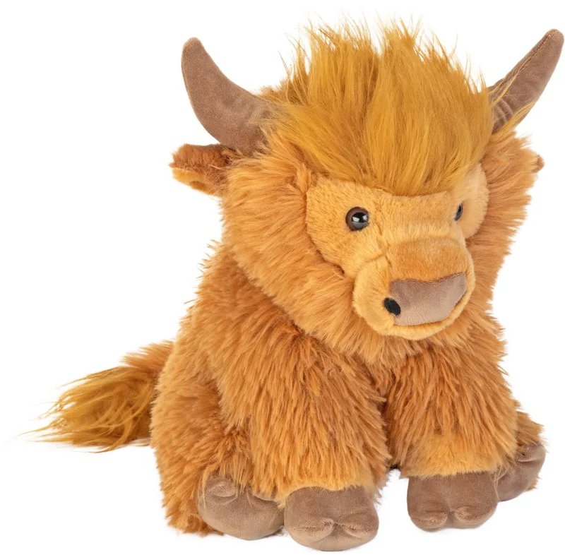 Schotse hooglander koe knuffel - pluche - 30 cm - koeienknuffel van Wild Republic in Bruin – productfoto